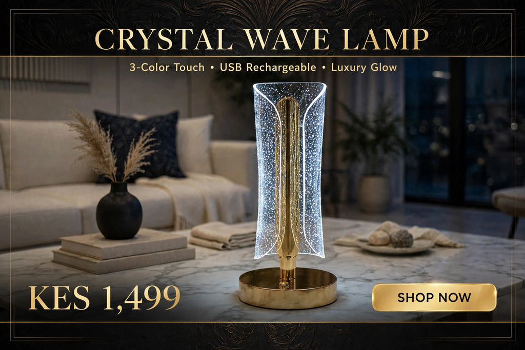 Golden Sparkle Touch LED Table Lamp