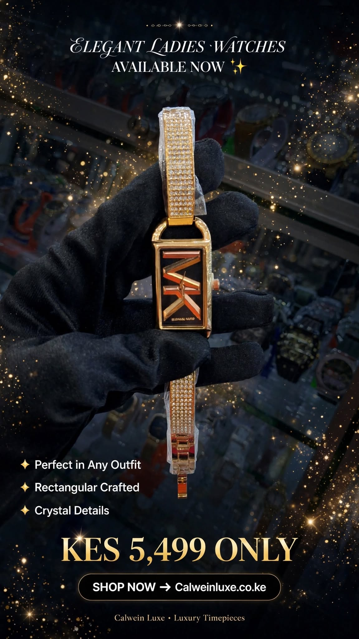 MICHAEL KORS Rectangular MK Watch