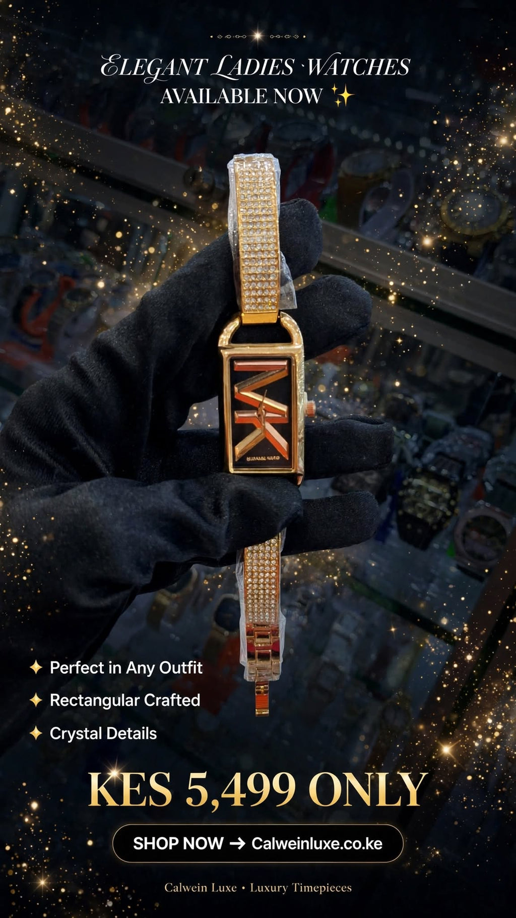MICHAEL KORS Rectangular MK Watch